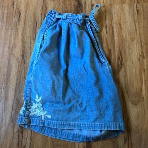 Vintage Paper Bag Denim Shorts